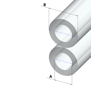 SILKY tubo trasparente gemellare diam.7mmx13mm